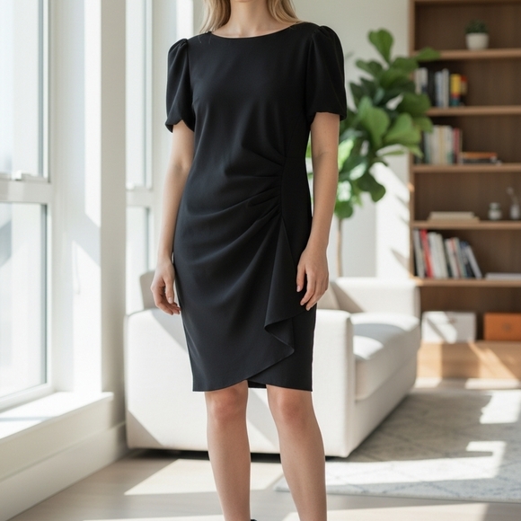 Dkny Dresses & Skirts - DKNY Asymmetrical Black Dress